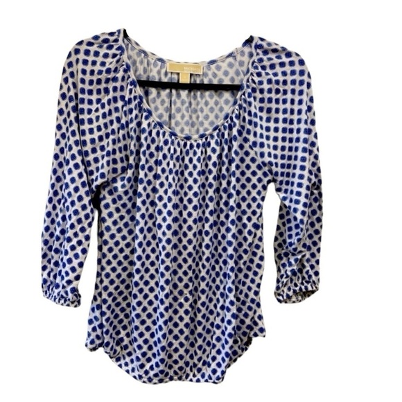 MICHAEL Michael Kors Tops - Michael Kors blue long sleeved blouse women size small